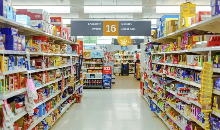 a supermarket 