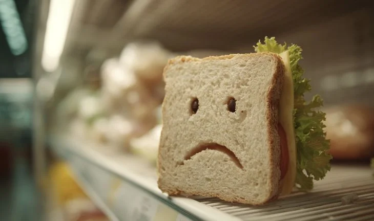 a sad sandwich 