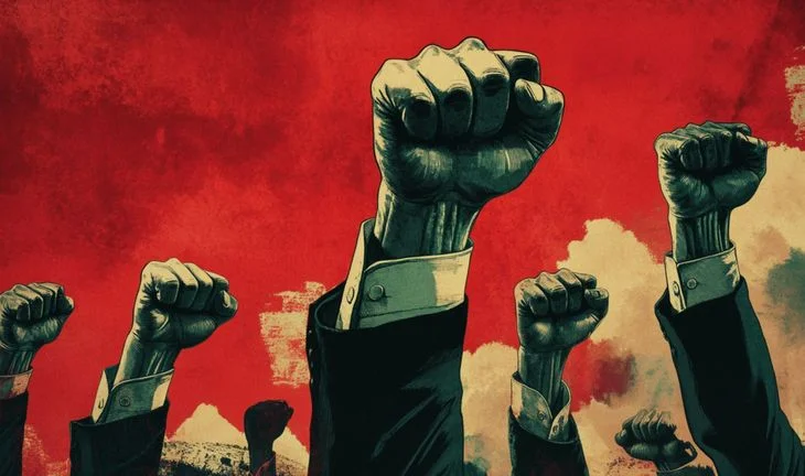 some fists rising up in resistance
